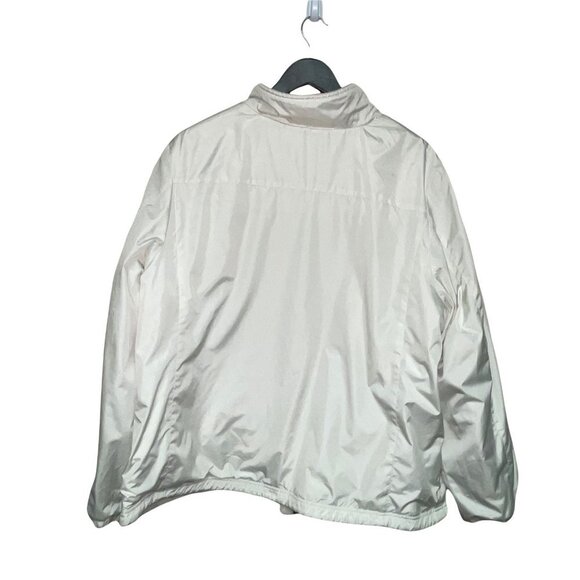 Dress Barn Reversible Fleece Jacket Full Zip Ivory White Women's Size 18 20 - Picture 11 of 11
